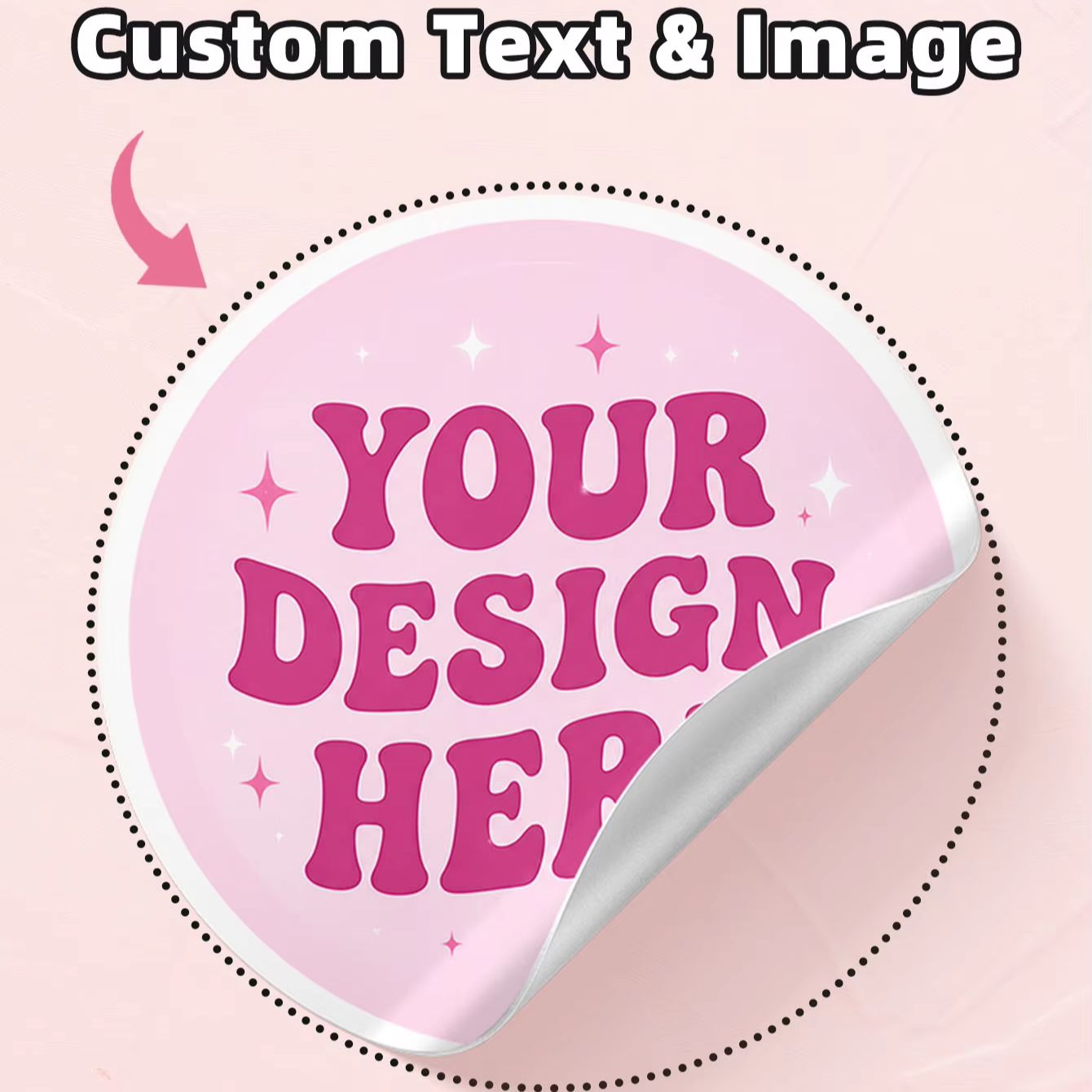 1-130Pcs Clear PVC Custom Roun - Personalised Candle Label recension och pris