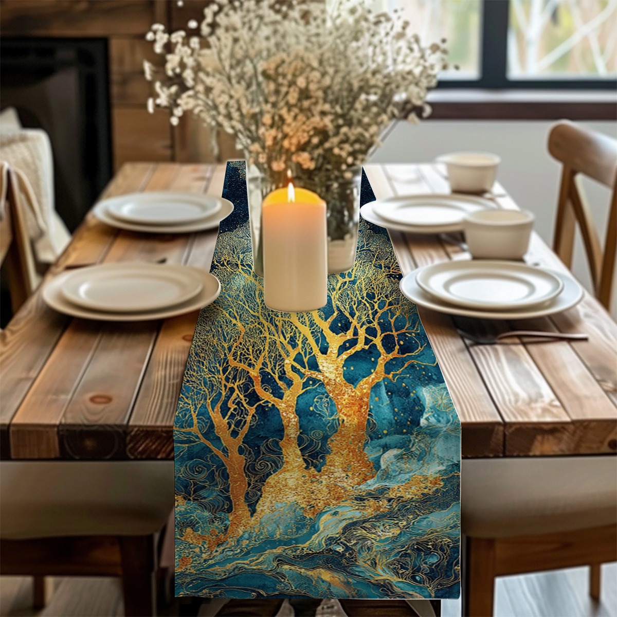 decor table runner Golden Tree - Family Tree Print recension och pris