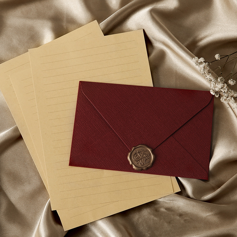 10 pcs linen brown paper envel - Wax Seal Letter Kit recension och pris